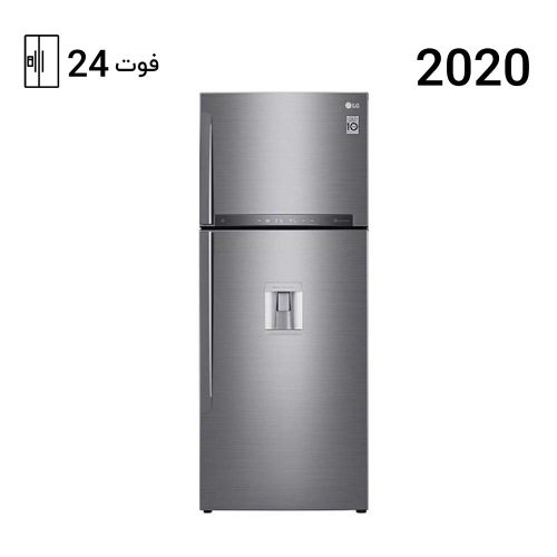 یخچال فریزر بالا پایین ال جی 682 رنگ نقره ای مدل GL-F682HLHN