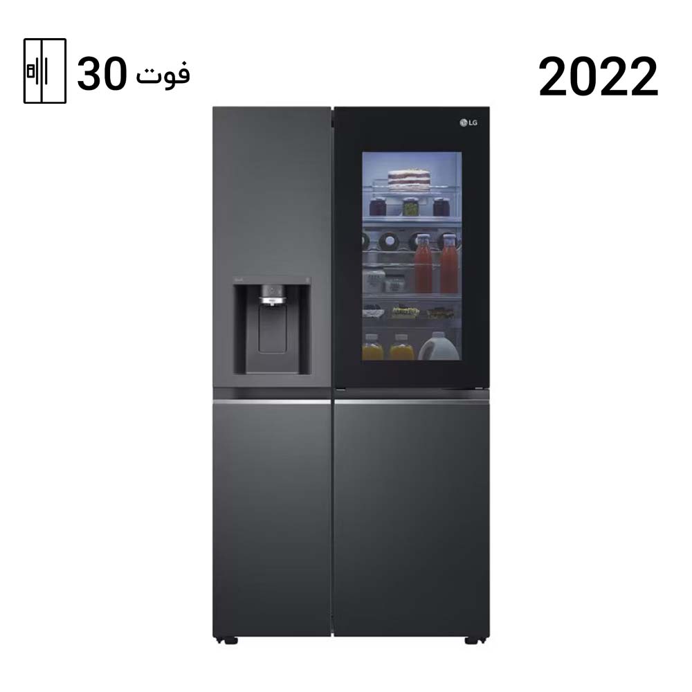 یخچال فریزر ساید بای ساید ال جی X287 رنگ مشکی مدل GCX-287TNB