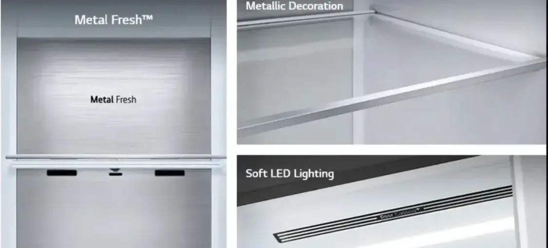 خرید و قیمت یخچال فریزر ساید بای ساید ال جی x260 رنگ نقره ای مدل GR-X260JSGW گروه تجاری ایران ال جی