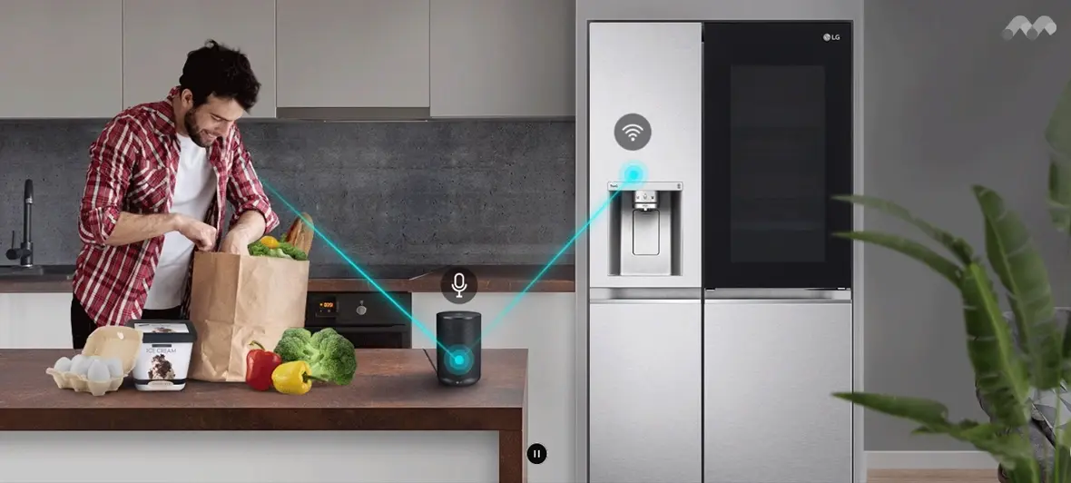 خرید و قیمت یخچال فریزر ساید بای ساید ال جی x287 رنگ سفید مدل GCX-287TNW  گروه تجاری ایران ال جی