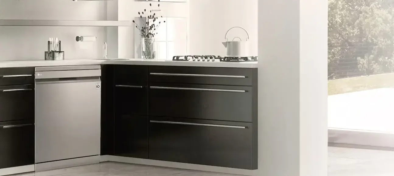 قیمت و خرید ماشین ظرفشویی ال جی 14 نفره 512 رنگ سفید مدل DFB512FW گروه تجاری ایران ال جی