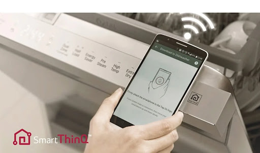 قیمت و خرید ماشین ظرفشویی ال جی 512 رنگ نقره ای مدل DFB512FP گروه تجاری ایران ال جی