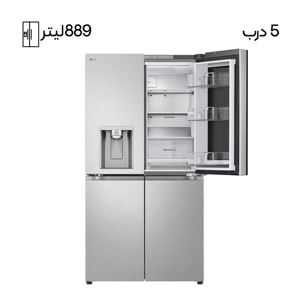 قیمت و خرید یخچال فریزر ال جی ساید بای ساید X39 رنگ نقره ای مدل GR-X39FFLRL گروه تجاری ایران ال جی