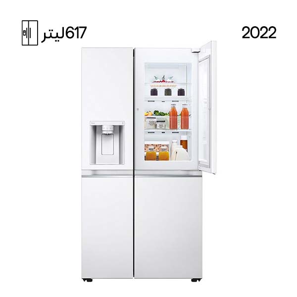 قیمت و خرید یخچال فریزر ساید بای ساید ال جی J287 رنگ سفید مدل GCJ-287GNW گروه تجاری ایران ال جی