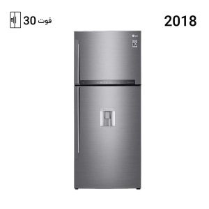 یخچال فریزر ال جی بالا و پایین 882 رنگ نقره ای مدل GR-F882HLHU