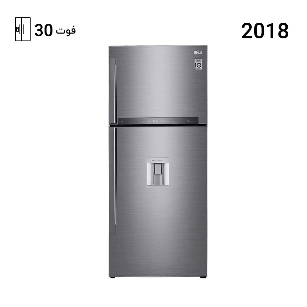 یخچال فریزر ال جی بالا و پایین 882 رنگ نقره ای مدل GR-F882HLHU
