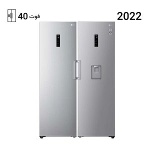یخچال فریزر ال جی دوقلو 411-414 رنگ نقره ای مدل GC411-414
