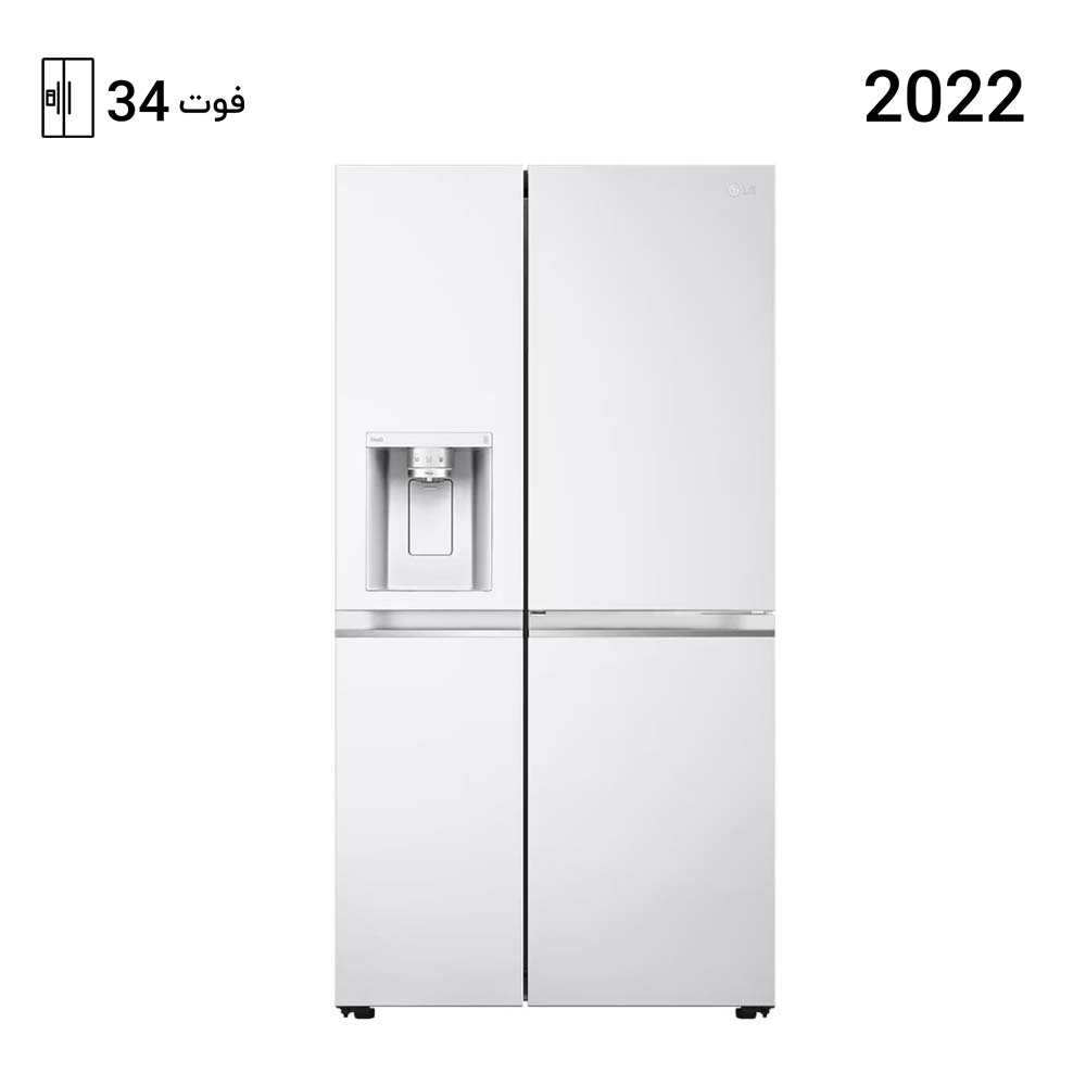 یخچال فریزر ال جی ساید بای ساید J348 رنگ سفید مدل GC-J348CQFS