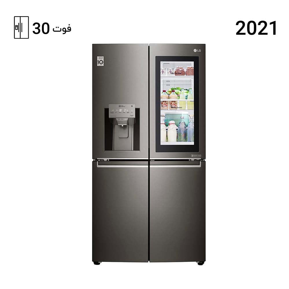 یخچال فریزر ال جی ساید بای ساید X24 رنگ دودی مدل GR-X24FMKBL