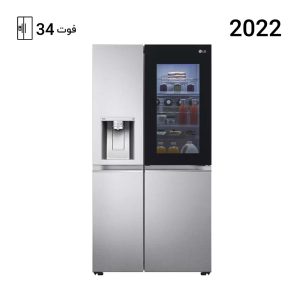 یخچال فریزر ال جی ساید بای ساید X348 رنگ نقره ای مدل GR-X348CSFS