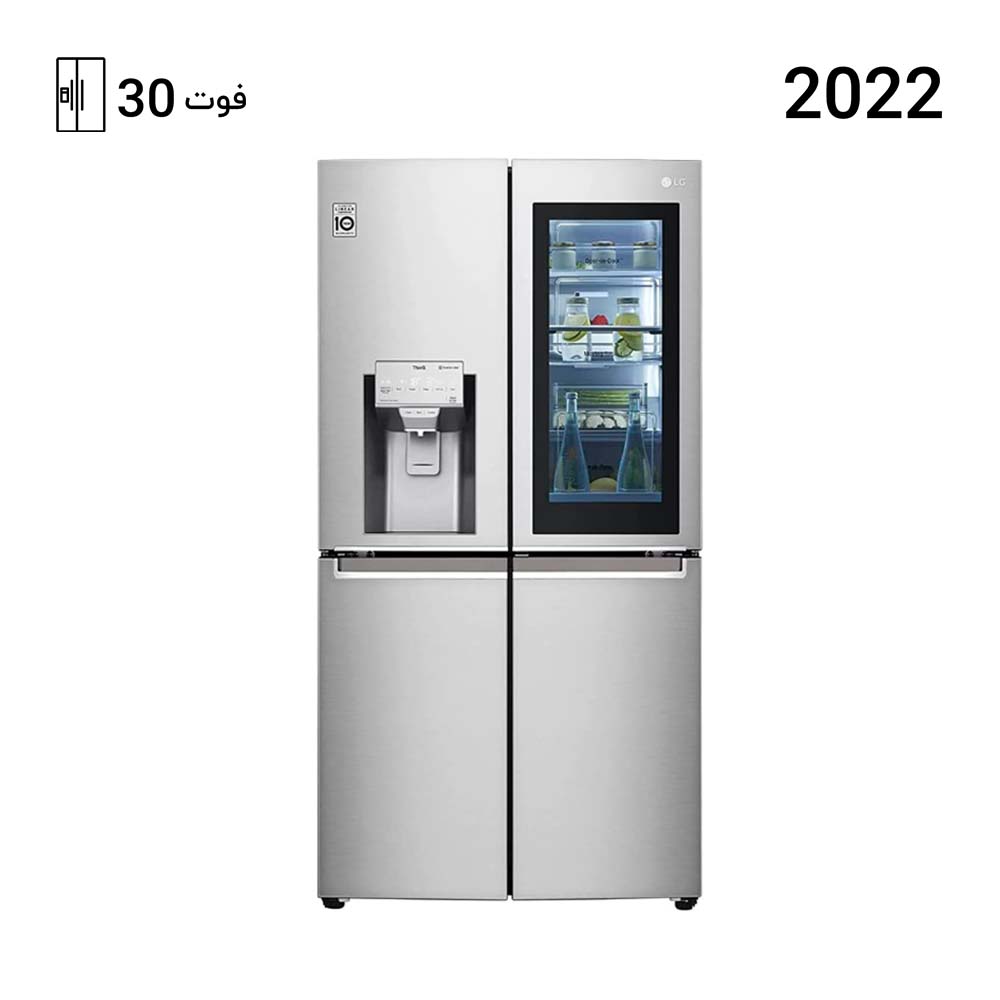 یخچال فریزر ال جی ساید بای ساید X945 رنگ نقره ای مدل GM-X945NS9F