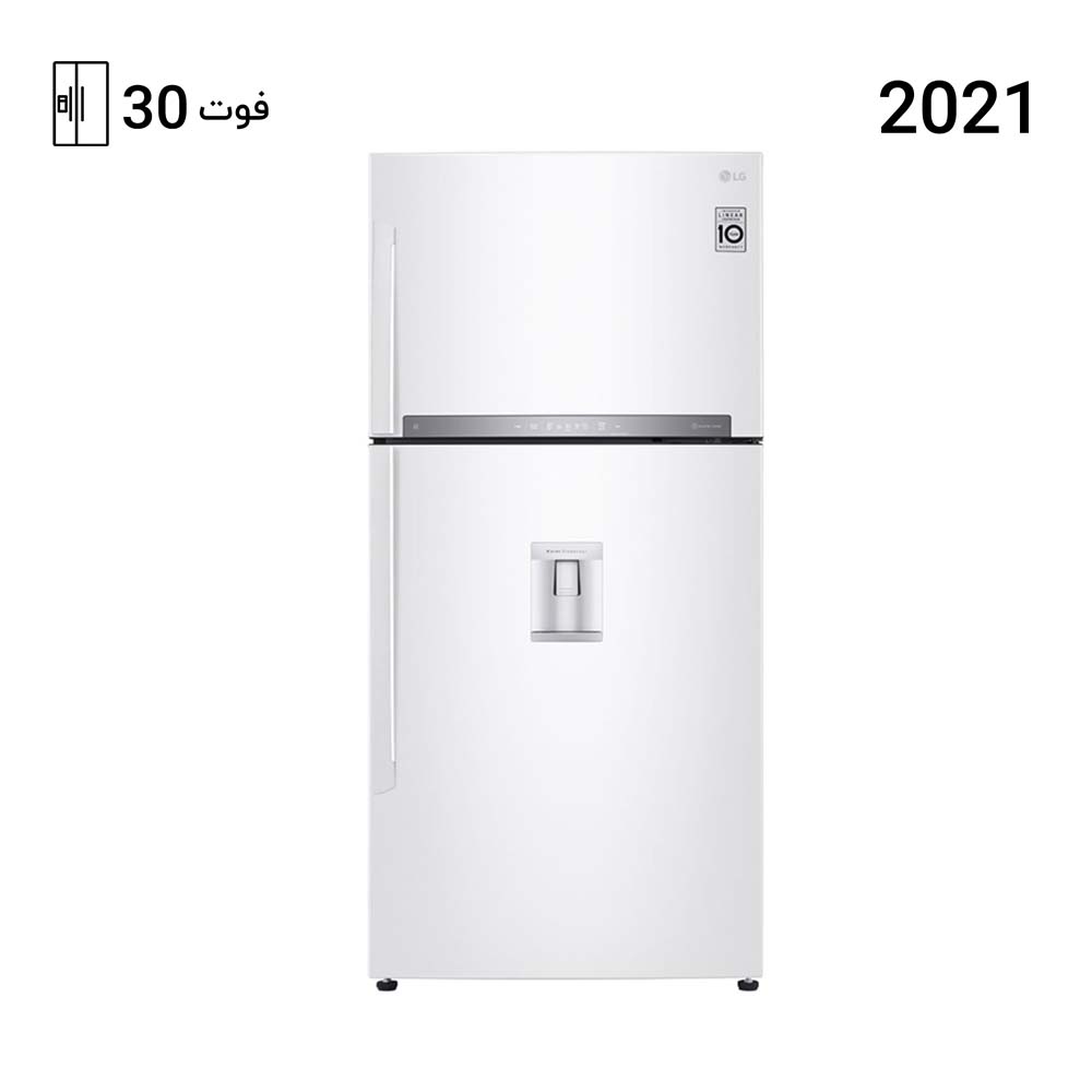 یخچال فریزر بالا پایین ال جی 882 رنگ سفید مدل GR-F882HBHU