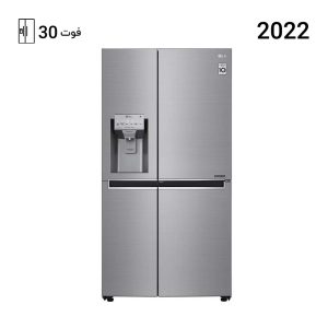 یخچال فریزر ساید بای ساید ال جی J267 رنگ نقره ای مدل GC-J267SLSS
