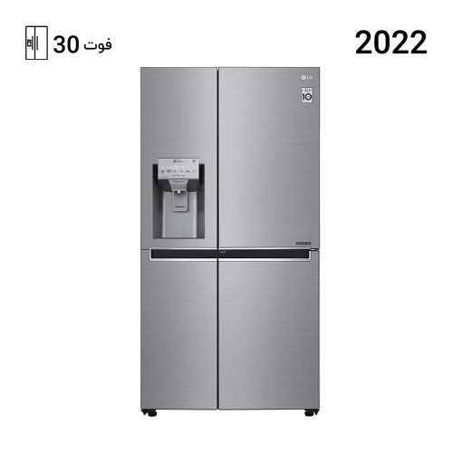 یخچال فریزر ساید بای ساید ال جی J267 رنگ نقره ای مدل GC-J267SLSS