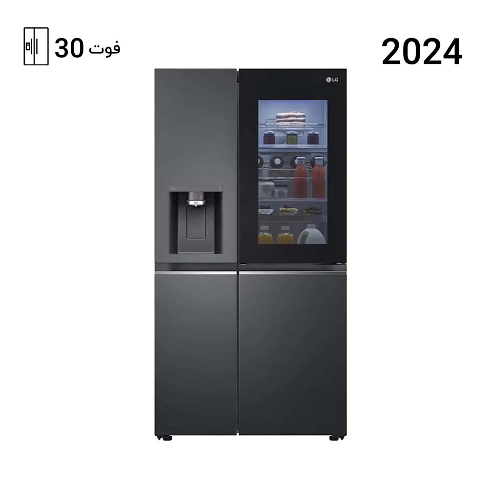 یخچال فریزر ساید بای ساید ال جی X267 رنگ دودی مدل GR-X267CQES