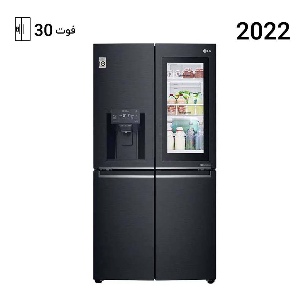 یخچال فریزر ساید بای ساید ال جی X29 رنگ دودی مدل GC-X29FTQML