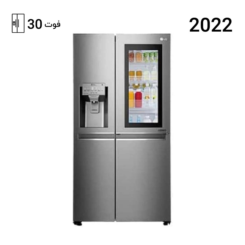 یخچال فریزر ساید بای ساید ال جی X29 رنگ نقره ای مدل GR-X29FTLML