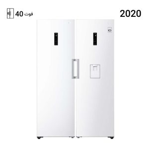 یخچال فریزر ال جی دوقلو 411-414 رنگ سفید مدل GC411-414
