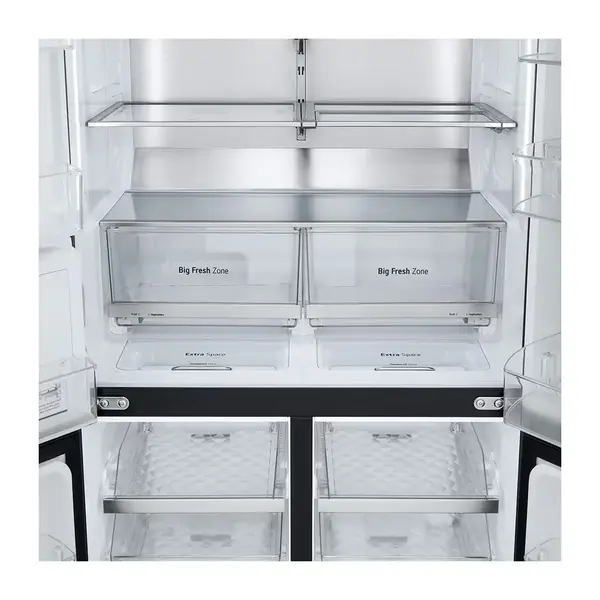 خرید و قیمت یخچال فریزر ساید بای ساید ال جی X24 رنگ دودی مدل GC-X24FFCBB گروه تجاری ایران ال جی