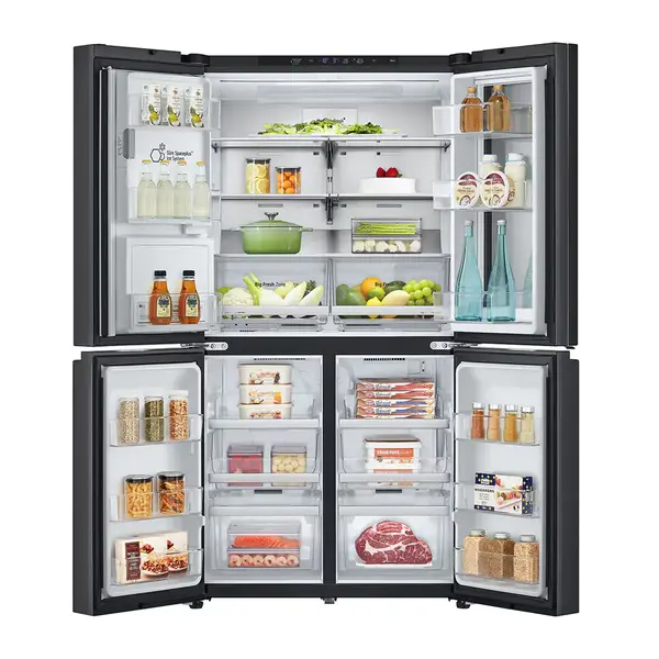 خرید و قیمت یخچال فریزر ساید بای ساید ال جی X24 رنگ دودی مدل GC-X24FFCBB گروه تجاری ایران ال جی